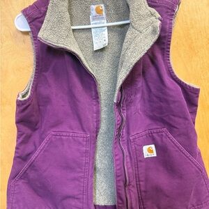 Carhartt Violet Vest with Sherpa Lining